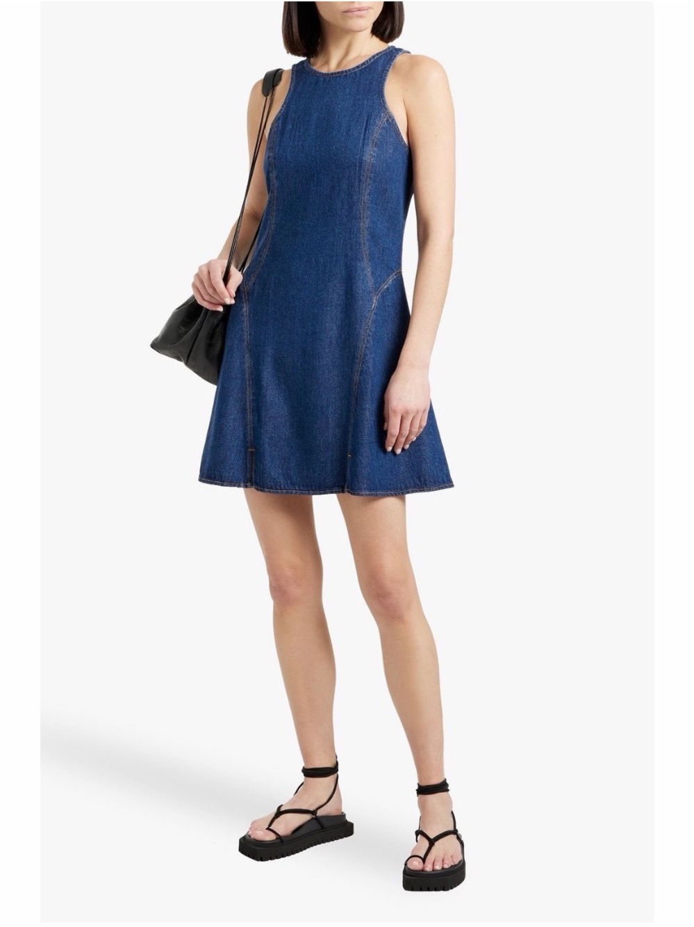Re/Done Indigo Denim Mini Dress